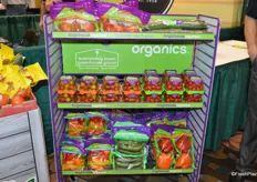 New merchandising rack from NatureSweet for its Brighthouse Organics program. The rack is provided to retailers for free.